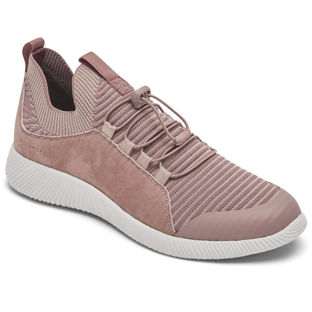 Rockport Sneakers For Womens Pink - City Lites Robyne Knit Bungee - SO8921357